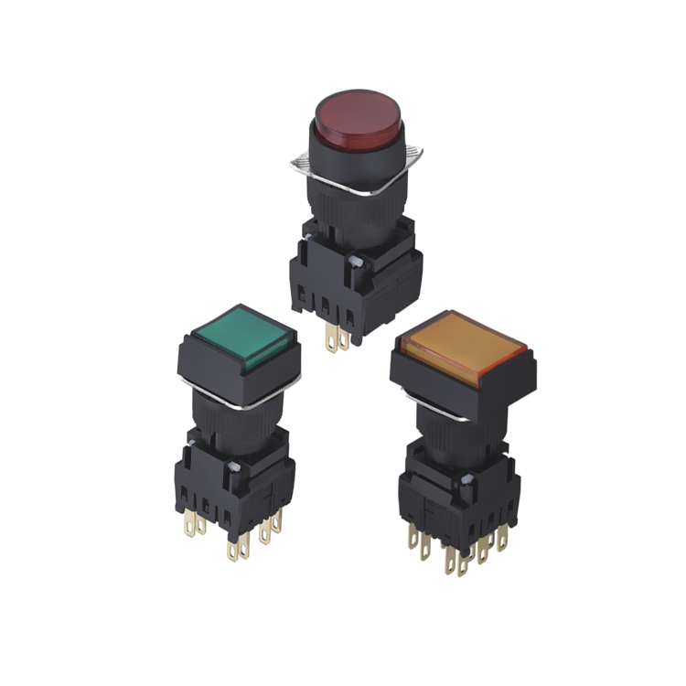 16mm多組電路按鈕開關(guān) 16mm多組電路按鈕開關(guān)
