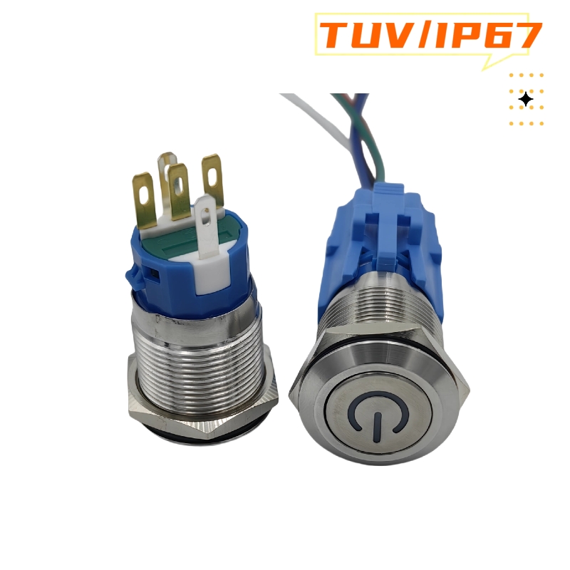19mm金屬按鈕開關(guān)IP67