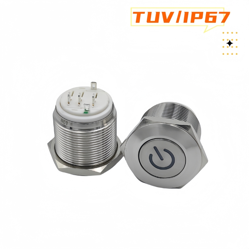 22mm雙電路金屬按鈕開關(guān) 22mm雙電路金屬按鈕開關(guān)